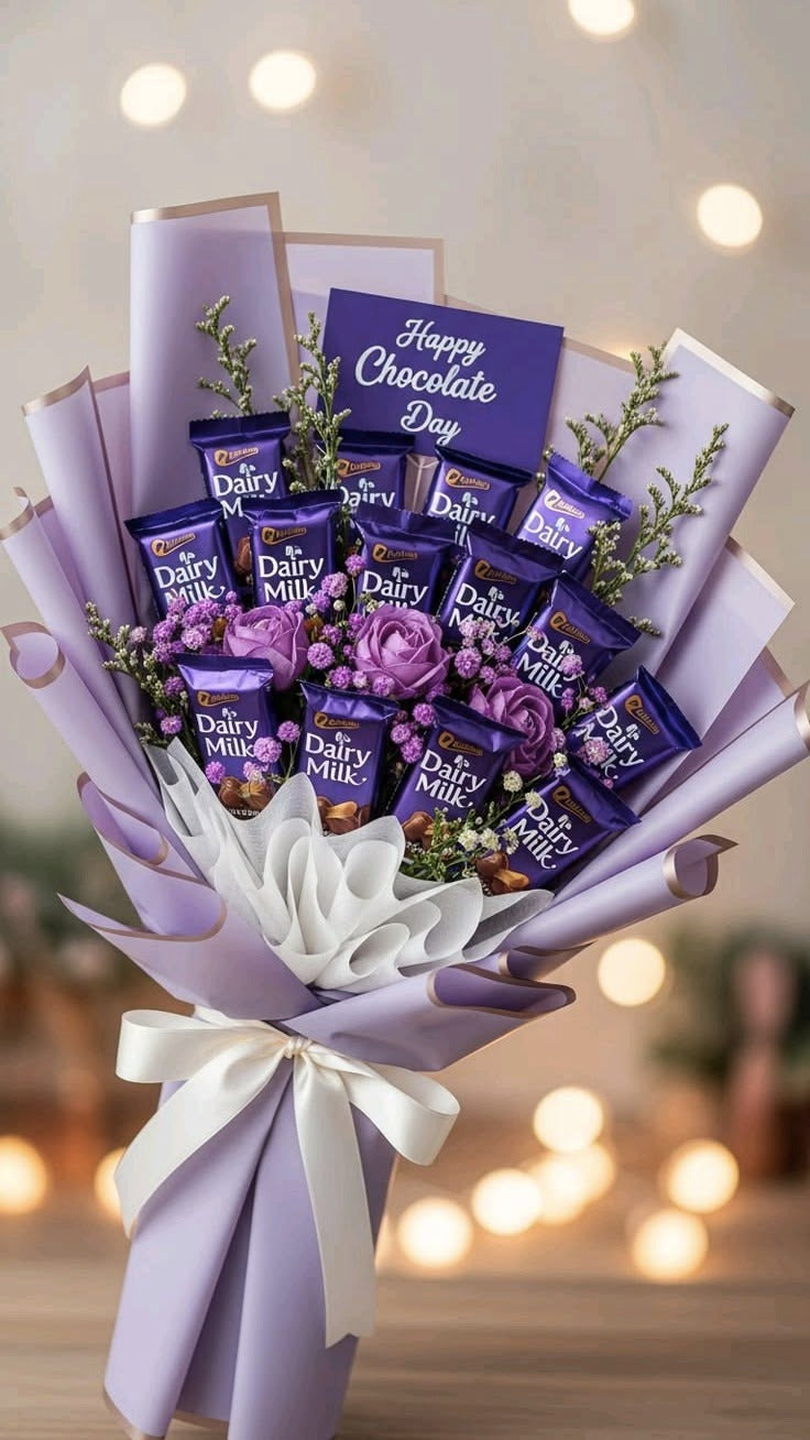 Dairy milk chocolate bouquet