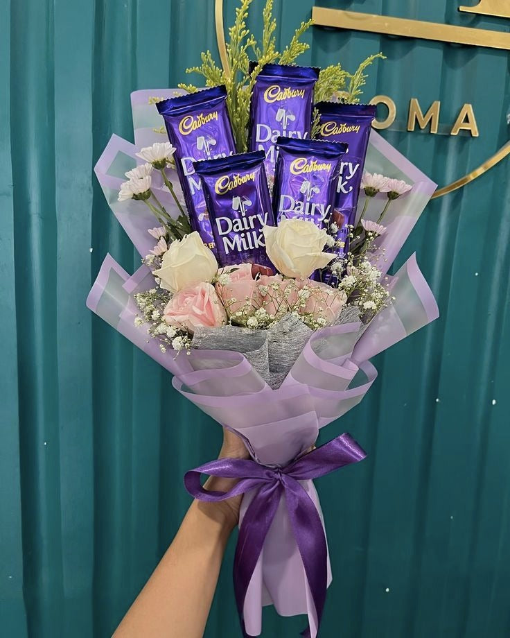 Dairy milk chocolate bouquet